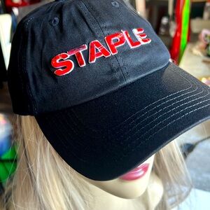 NWT Staple Pigeon black Hat unisex logo adjustable